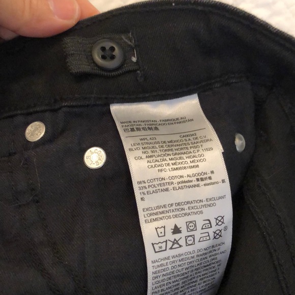 GREAT Boys Levi’s Denizen Size 10 Black Jeans - Picture 5 of 9